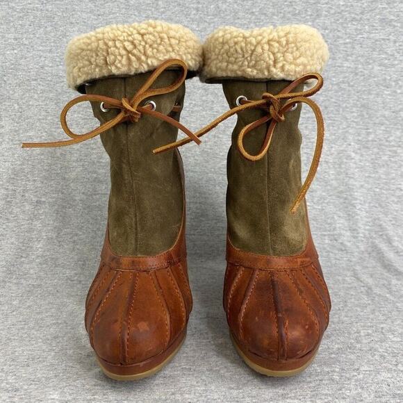 Rockport Booties Womens 8.5 Courtlyn Duck Upper Leather Adiprene Lined Roll Down - Picture 6 of 16